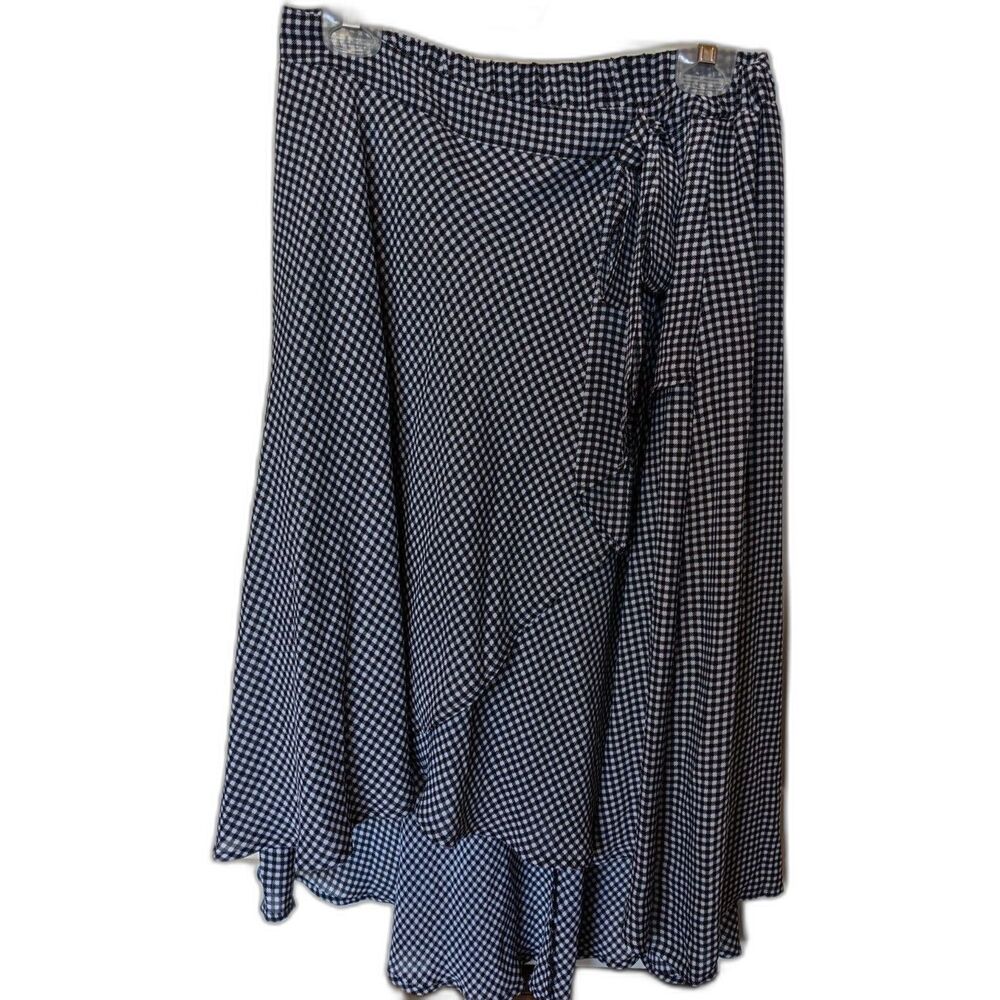 Elle Gingham Hi-Low Midi Skirt – L | Cottage Academia Preppy Cottagecore